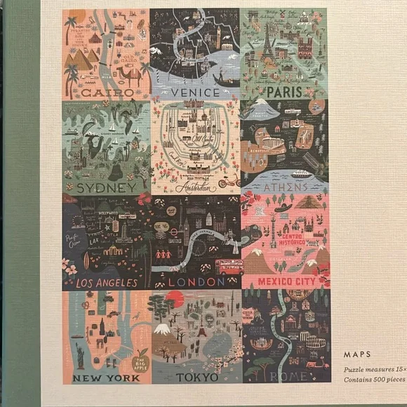 500-pc Map Puzzle - Picture 4 of 4